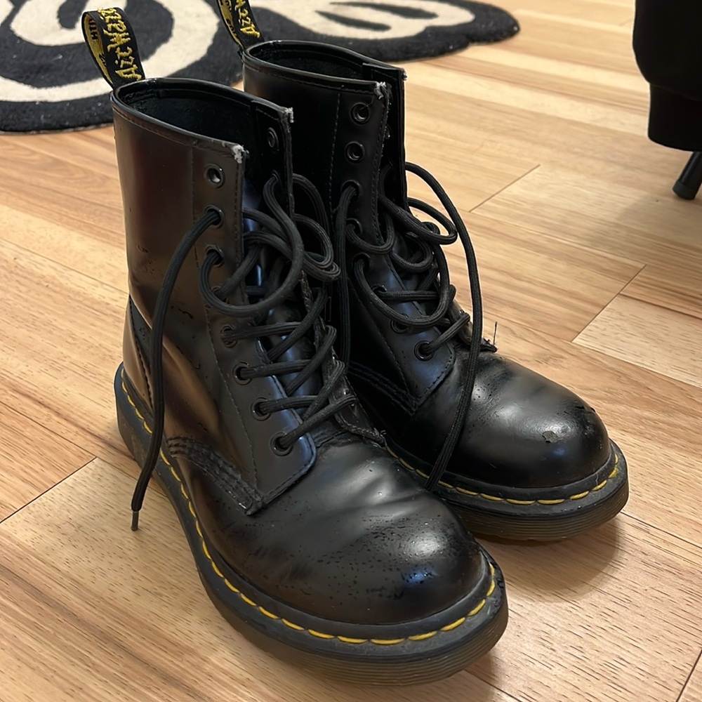 Dr. Martens Black Combat Boots
